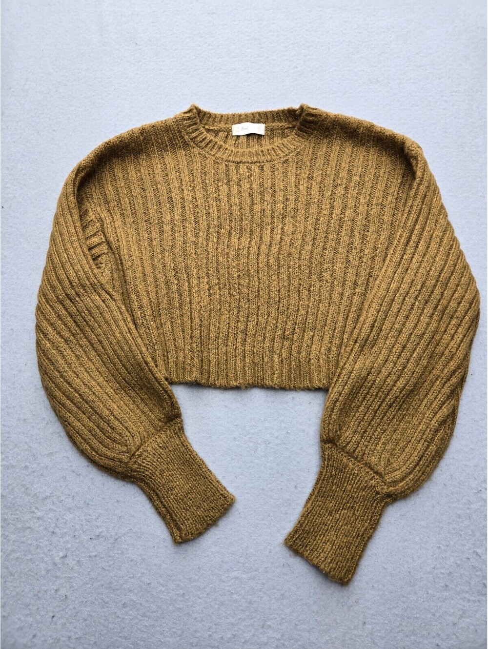 Altar'd State Women's Sweater Small Brown Pullover Acrylic Blend Round Neck
